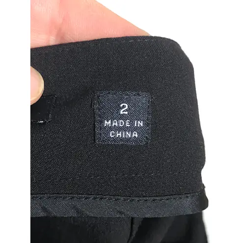 Insight Black Pencil Skirt Ruffle Bow 2 Career Sophisticated Office Chic Whimsy