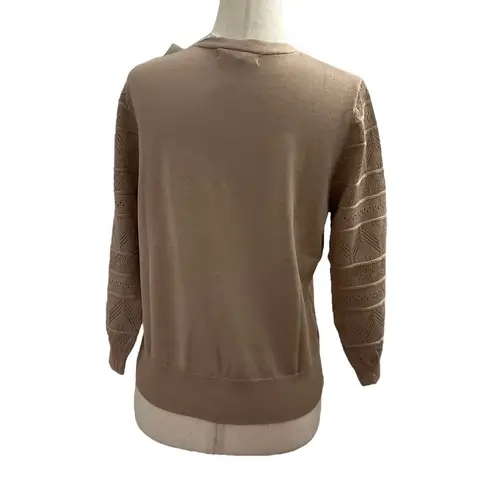 Grace Karin Brown 3/4 Sleeve Cardigan Women Size Medium NWT | 20-19