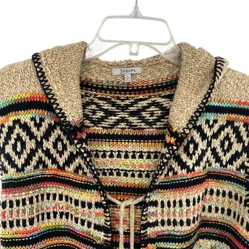JODIFL Southwestern Boho Colorful Long Knit Sweater Vest Cardigan