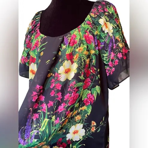 Ethereal Chris McLaughlin Plus Woodland Fairy Hippie Earthy Garden Floral Dress