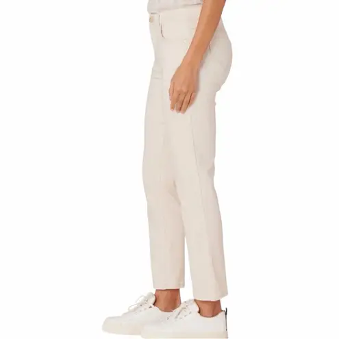 Democracy Absolution Women’s Size 16 Cream Raw Frayed Hem Slim Straight Leg Jean