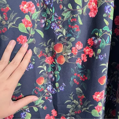 Finders Keepers • Nina Dress black floral satin ruched cut out slip cinched midi