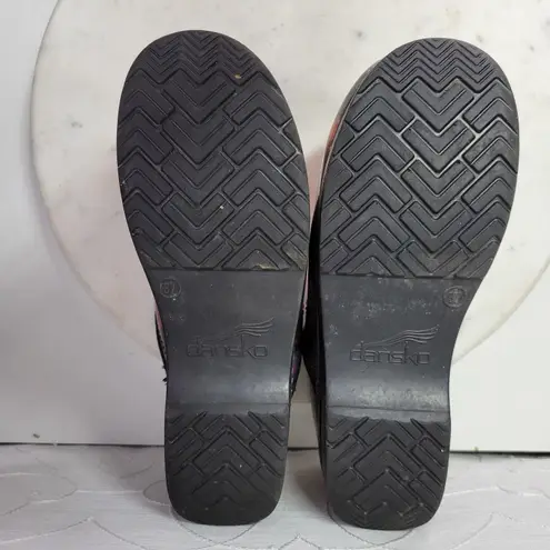 Dansko Pro Clogs Womens 7/37 Iridescent Metallic Multicolor Patent Leather