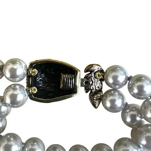 Heidi Daus Glittering Guardian Fu Dog Pearl Bracelet