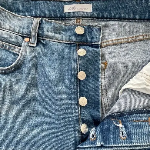 Betro Simone High Waisted Button Fly Denim Mom Jeans Size 32