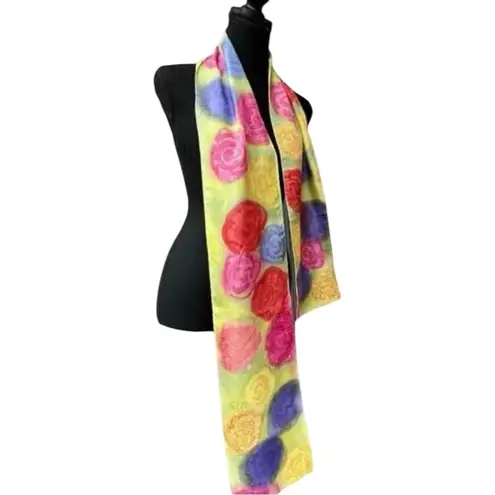 Boho Scarf Bundle – Multicolor Tribal, Pink Floral Crinkle, Rainbow Watercolor