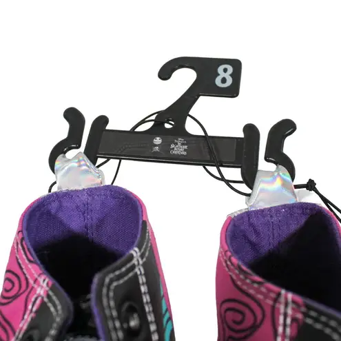 NWT Nightmare Before Christmas High Top Sneakers Pastel Goth Size 8 Pink