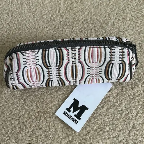 Missoni Pink/Tan Multi Colored Small Cosmetic Bag
