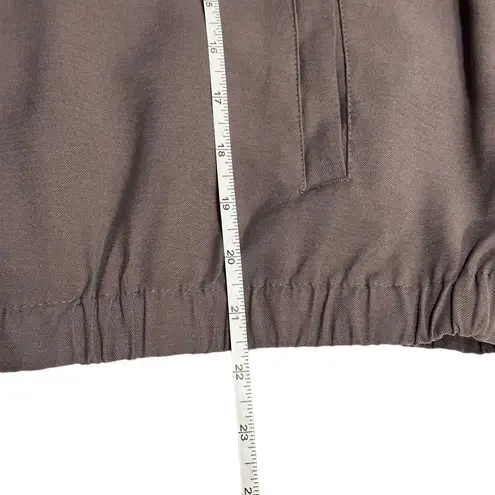 Nine West  Grey Utility Bomber Jacket Large