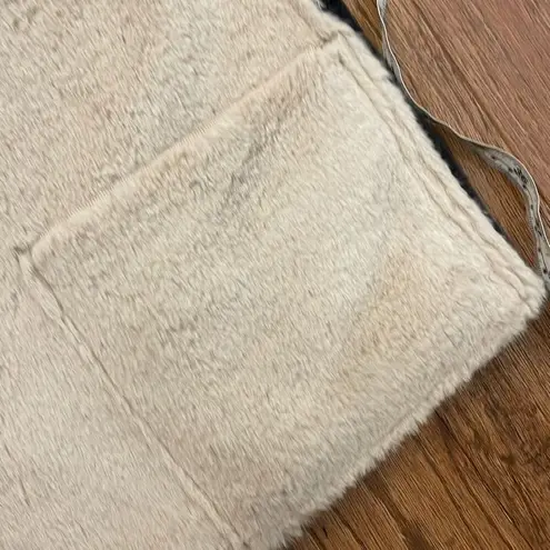 Velvet by Graham & Spencer faux fur teddy colorblock jacket xs Black