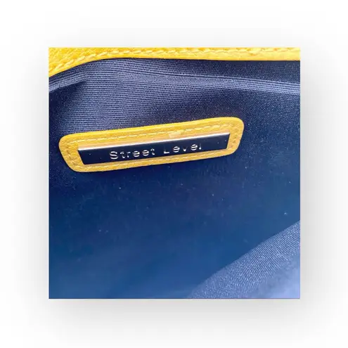 Street Level new ༄ Leather Tassel Envelope Clutch Handbag Bag ༄ Goldenrod Yellow