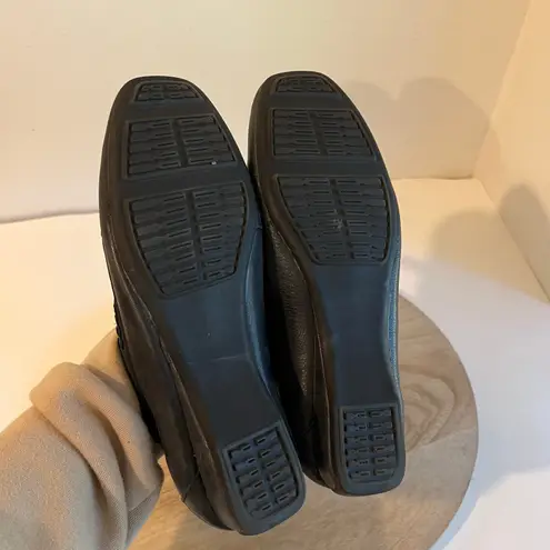 White Mountain Vintage Midnight Blue Soft Genuine Leather Double Tassel Loafer Size 8