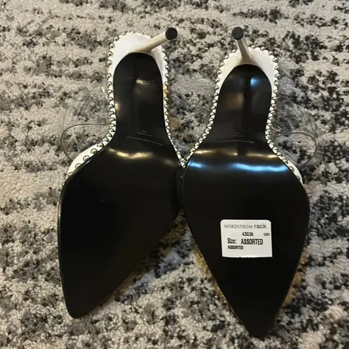Alexander Wang Rina Studded Clear Strap Mule size 40