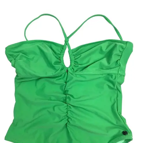 Scotch & Soda One Pcs Swimsuit Sz S Halter Ruched Feminine Preppy Cottage NWT