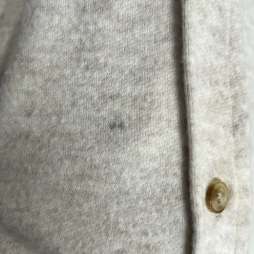 Faherty Legend Button Up Off White Long Sleeve Cozy Above Knee Dress