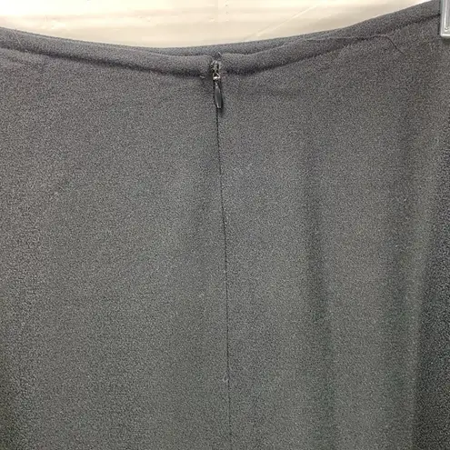 The Room Oval Vintage Black A-line 100% Wool Midi Skirt Size 12