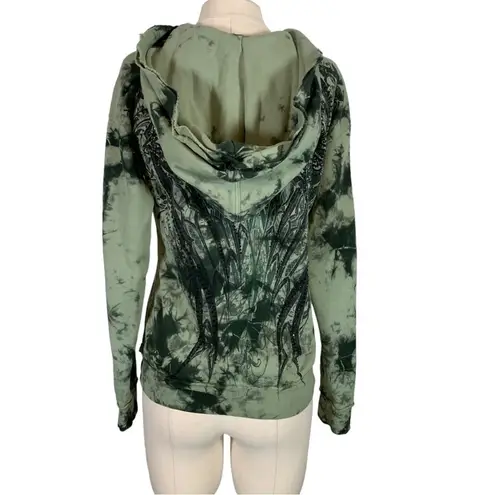 Affliction Vintage Y2k Pull Over Hoodie Sweatshirt Size XS