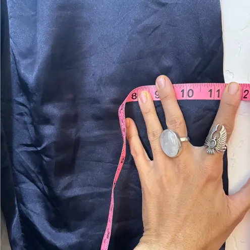 VINTAGE ELLESSE WARM UP TENNIS PANTS SZ 2 NAVY BLUE LINED DRAWSTRING LEG ZIPPERS