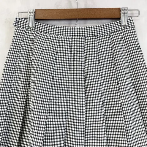 Briggs New York Womens Gingham Skirt XS/S Midi Preppy Academia Retro Old Money