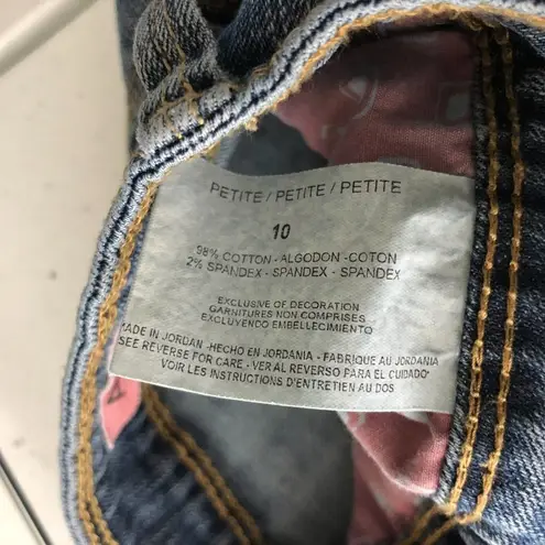 Bandolinoblu Womens Allegra Jeans Straight Leg Medium Wash Stretch 10P