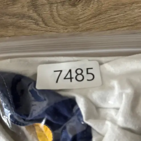 Vintage Peanut Butter Jelly Jacket Women's Large White Blue Golf Embroidered