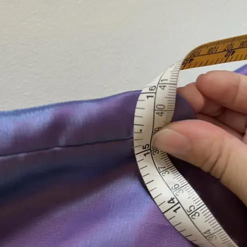 Niki By Niki Livas Vtg Y2K Formal Slip Dress Blue Purple Sz 12 Beaded W/ Shawl