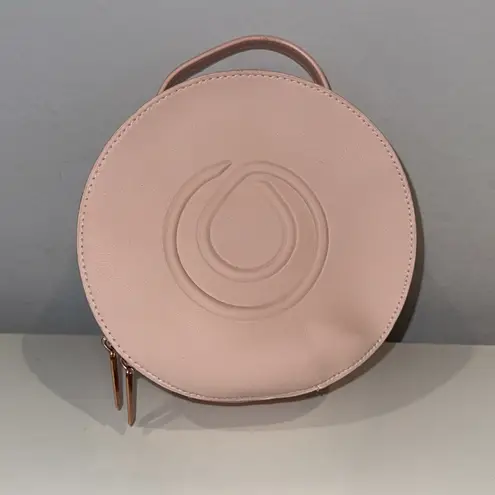 Monat Pink Circle Top Handle Cosmetic Toiletry Bag