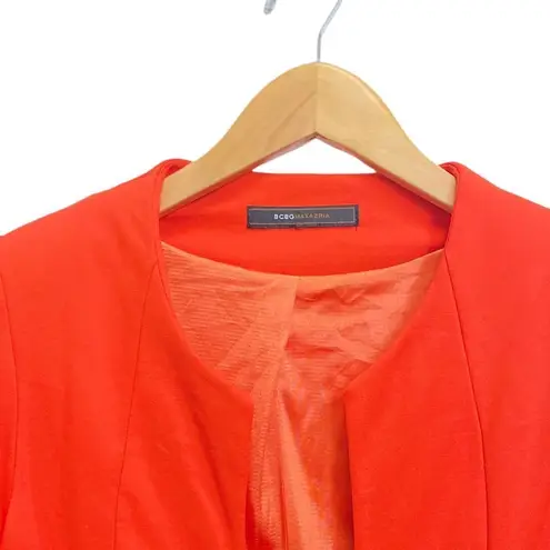 BCBG Max Azria Faux Wrap Orange Blazer jacket