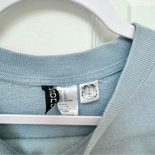 H&M DIVIDED x Garfield “The Jaminator” Graphic Sweatshirt in Blue XL