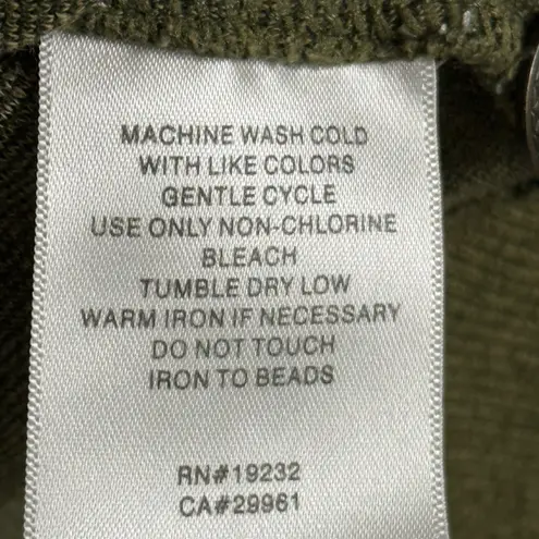 Alfred Dunner Fall Leaves Thanksgiving Embroidered Beaded Button Down Sweater - Image 2