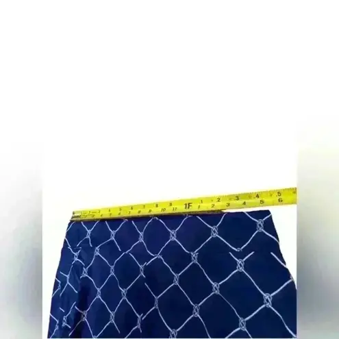 San Soleil Knotical Navy Ladies Small Capri ankle Pants Golf XL Blue