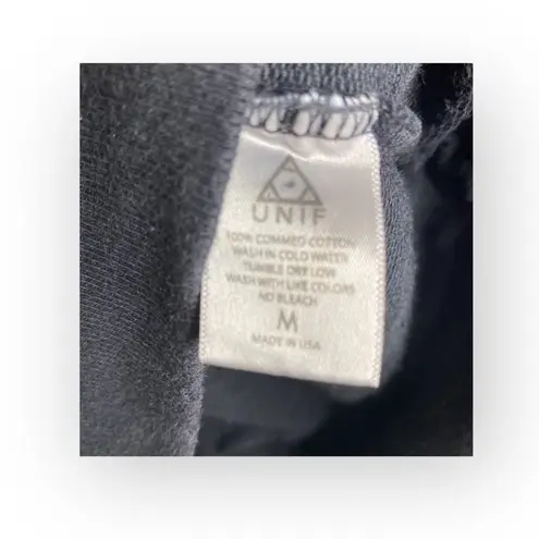 Unif HTF: new ☻ Burn Me Weed Distressed Sweatshirt ☻ Flames ☻︎ Dirty Black ☻︎ M - Image 12