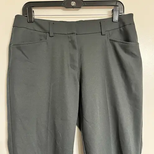 Oobe Straight Leg Work Uniform Pants Women's 29 Gray Slacks Flat Front Pockets