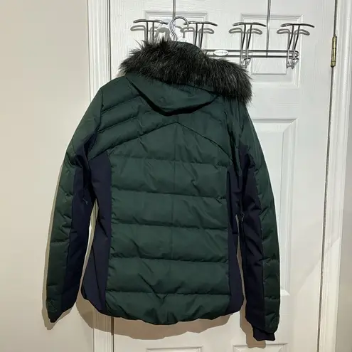 Salomon Stormcozy Puffer Ski Snow Boarding with removable hood or fur trim L