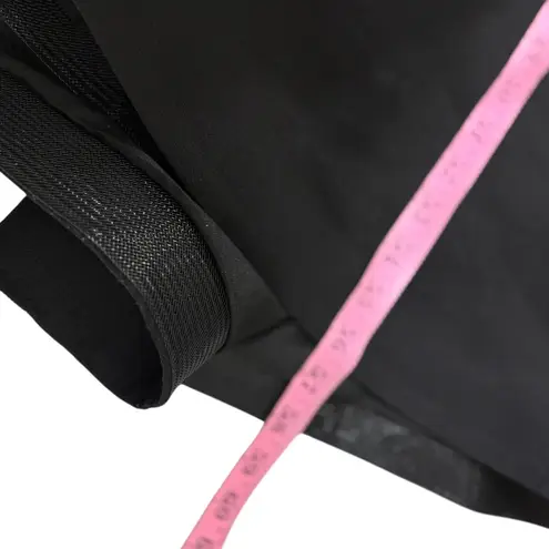 HELSI $550 Black 3D applique Gisele Strapless Formal Gown XS