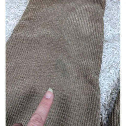 Petal and Pup High Waisted Pleated Corduroy Pants Tan Size 4