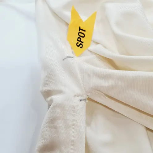 L'Academie Lily Midi Dress in Bone White XS