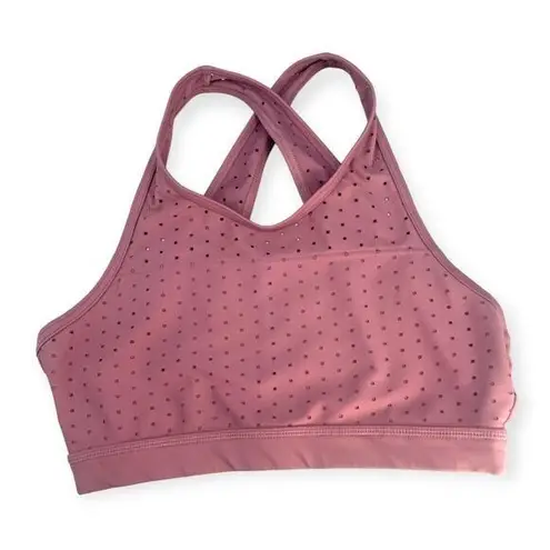Buffbunny | Small | Mauve Allure Laser Perforated Activewear Gym Yoga Sports Bra