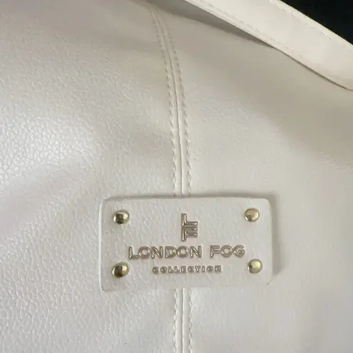 London Fog NWT$88 Collection Laura Large Tote Bag Carryall Off White Butter Soft