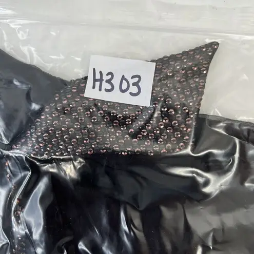 Chloé Chloe Size S 4 Blouse Black Semi Sheer Button Up Metallic Copper Sequin Collar