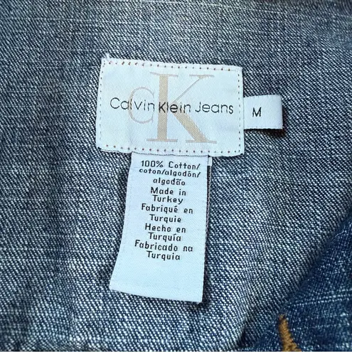 Vintage Y2K Calvin Klein Jeans Denim Jacket Blue Size M