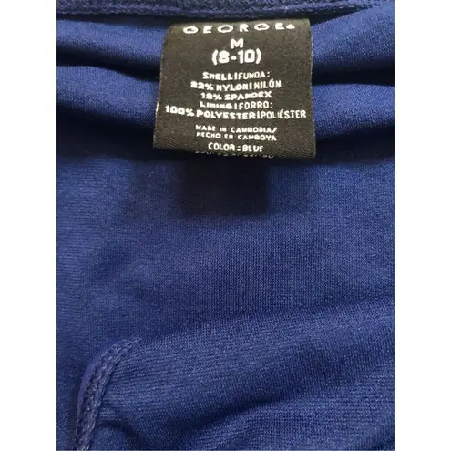 George Navy and orange two piece tankini skirt swimsuit size m Blue Size M