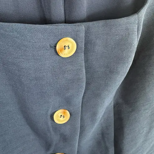 Sincerely Jules Navy Blue Square Neck Sleeveless Button Up Mini Dress Size M - Image 3