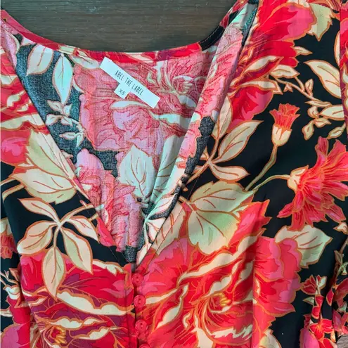 Abel the label Anthropologie Bright Floral Bohemian Maxi Dress ~ size XS ππ - Image 8