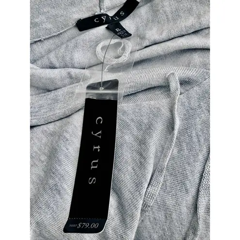 Cyrus NWT Light Gray Hoodie Sweater Size XL