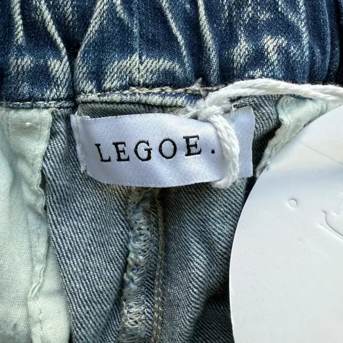 LEGOE Heritage sz 1 / Med Stonewash Denim Baggies Relaxed Fit Drawstring NWT Blue - Image 6