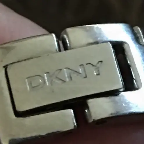 DKNY Ladies  rectangle face stainless steel watch