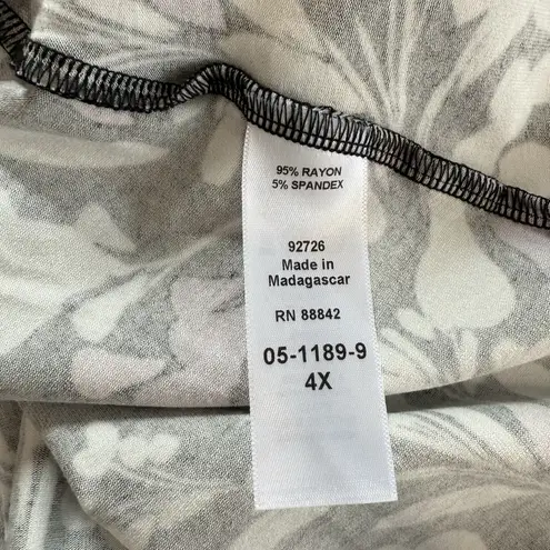 Catherines NWT Floral Jersey Sleeveless Maxi Dress Size 4X Pockets