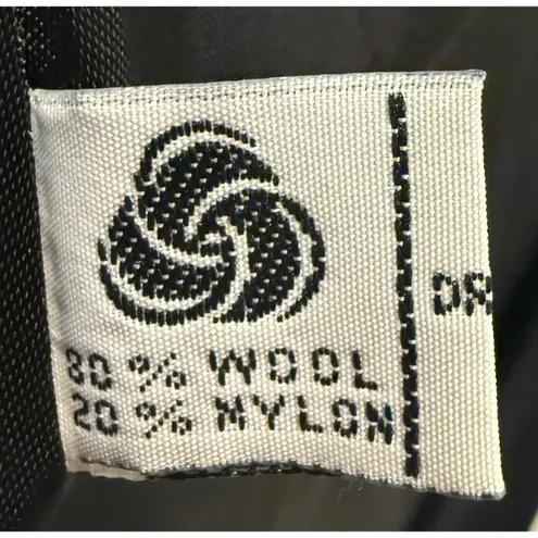 VTG USA MDP Mario De Pinto Wool Maxi Coat Velvet Old Money Retro Glam Heritage Black