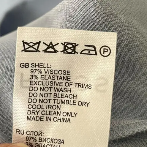 Reiss Paige Midi Dress Women’s Size 0 Blue Pleated Racerback A-Line Sleeveless